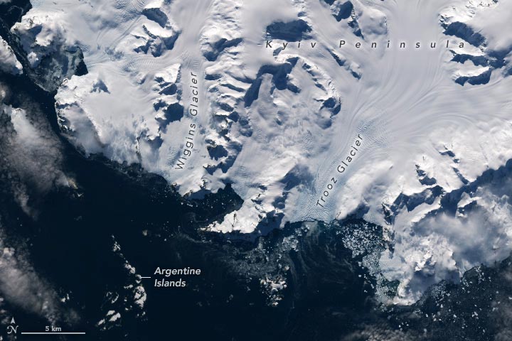 The Eternal Winter Island in Antarctica